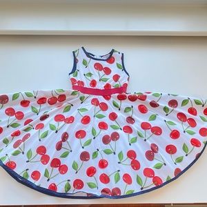 Monnalisa Cherry Dress 2T